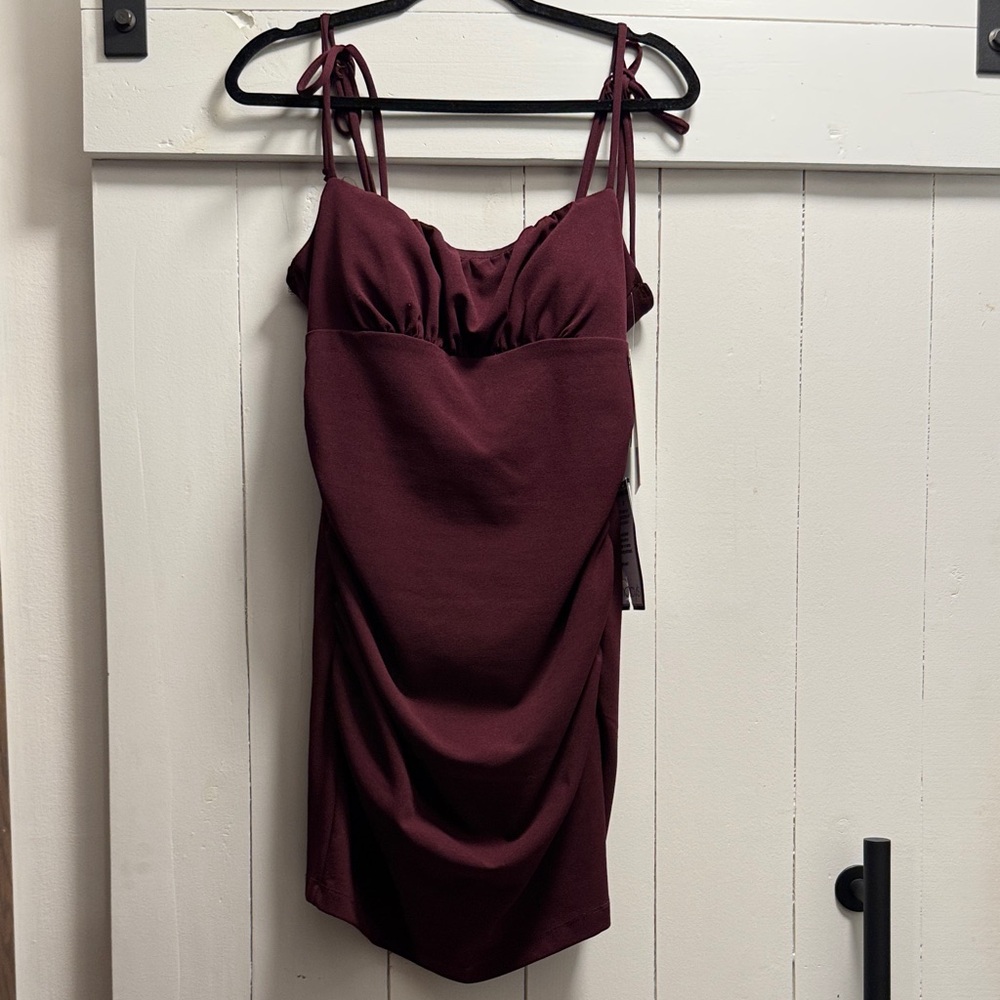 Emerald Sundae Rich Maroon Plum Red Mini Dress XL Dance Party NEW Cruise Formal